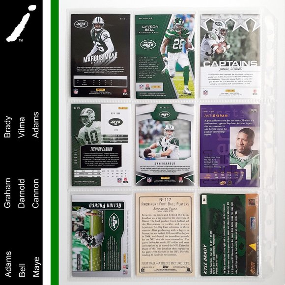 New York Jets 9 Card Lot - FTBL [25_1] - Picture 2 of 8